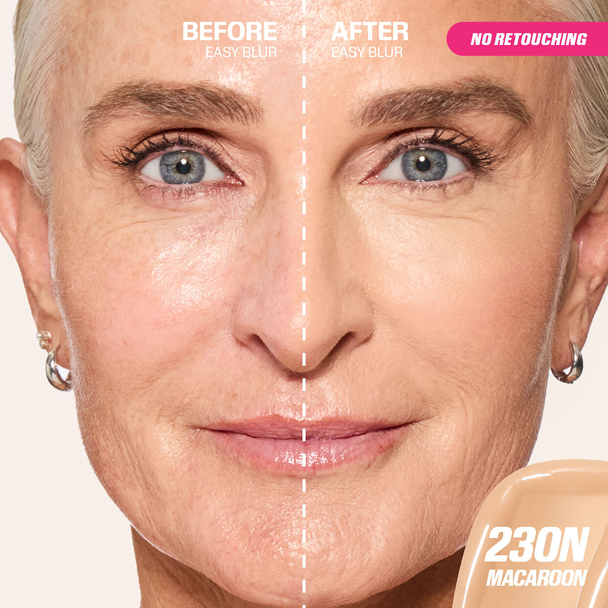 HUDABEAUTY EASY BLUR FOUNDATION MINI-MACAROON 230N-