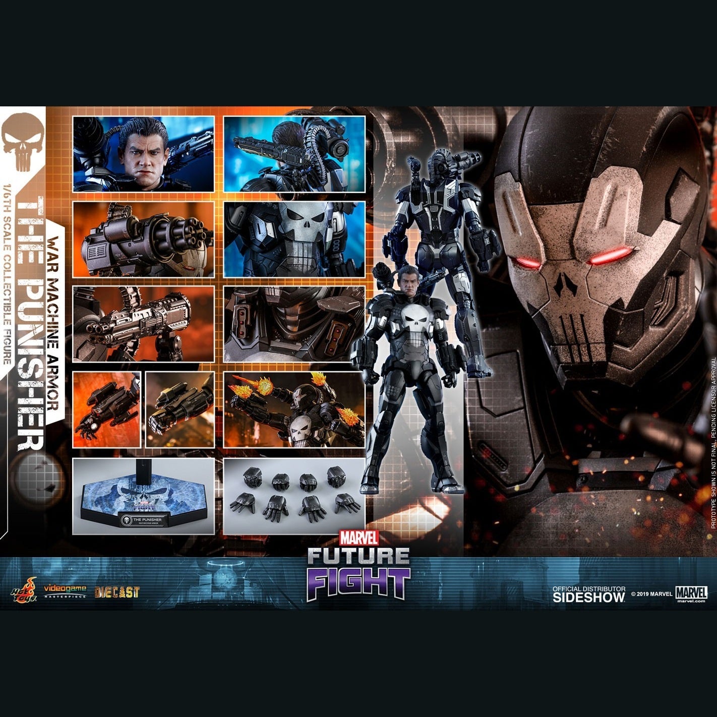 The Punisher War Machine Armor Action Figure By Hot Toys - Medaid International