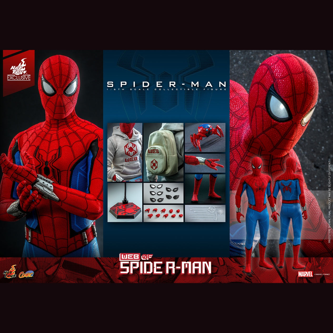 Hot Toys CMS010 W.E.B. of Spider-Man Collectible Action Figure 1/6 Spider-Man 28cm - Medaid International