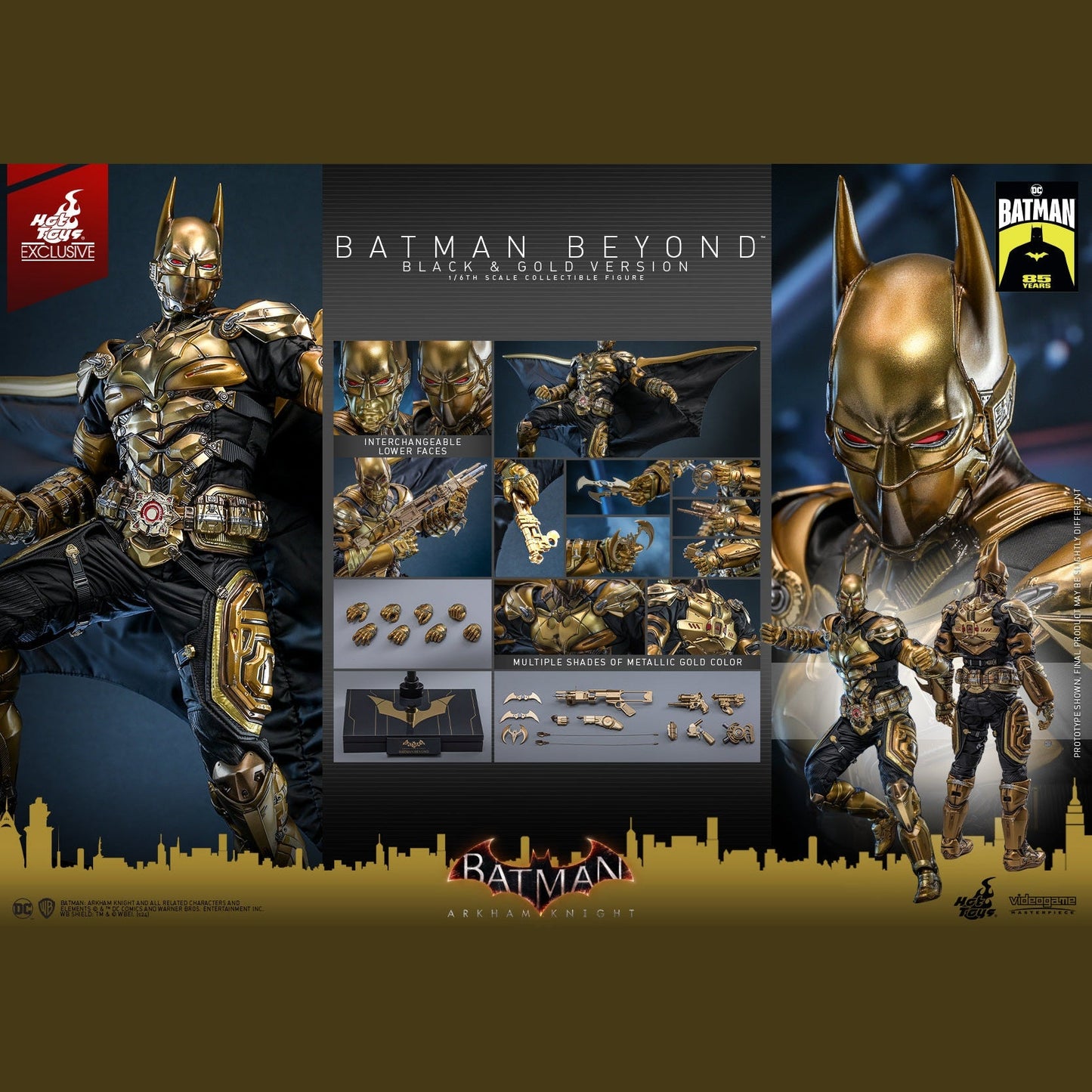 Hot Toys Batman Beyond Black & Gold Ver. - Medaid International