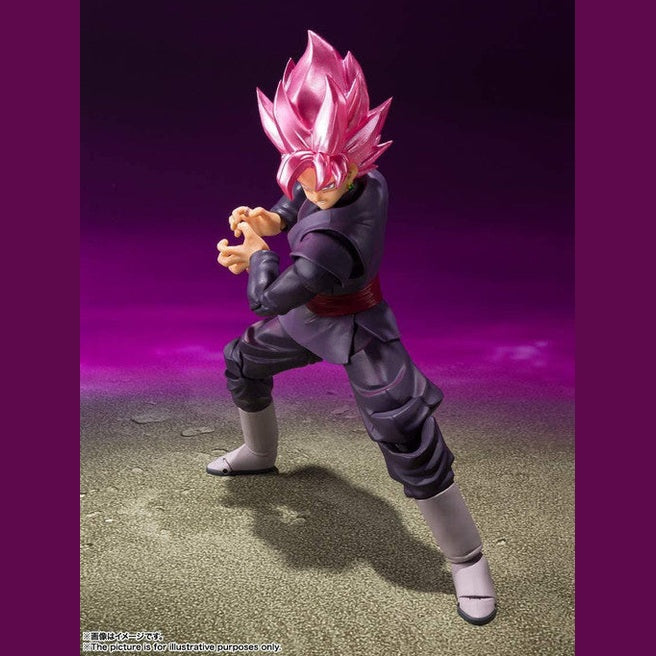 Dragon Ball Super Goku Black Super Saiyan Rose S.H.Figuarts Action Figure By Bandai Tamashii - Medaid International