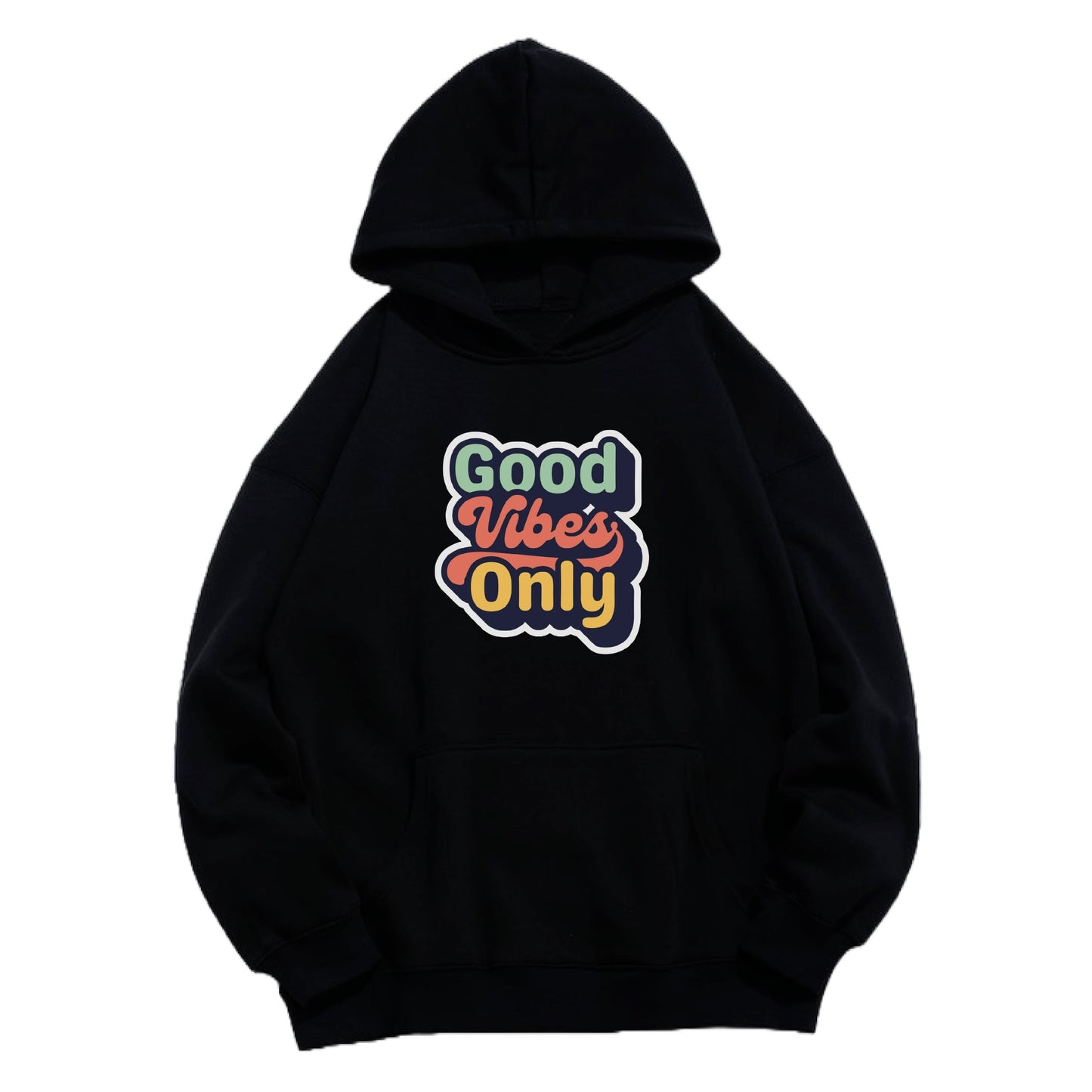 Hoodie "Good Vibes #1" Black - Medaid International