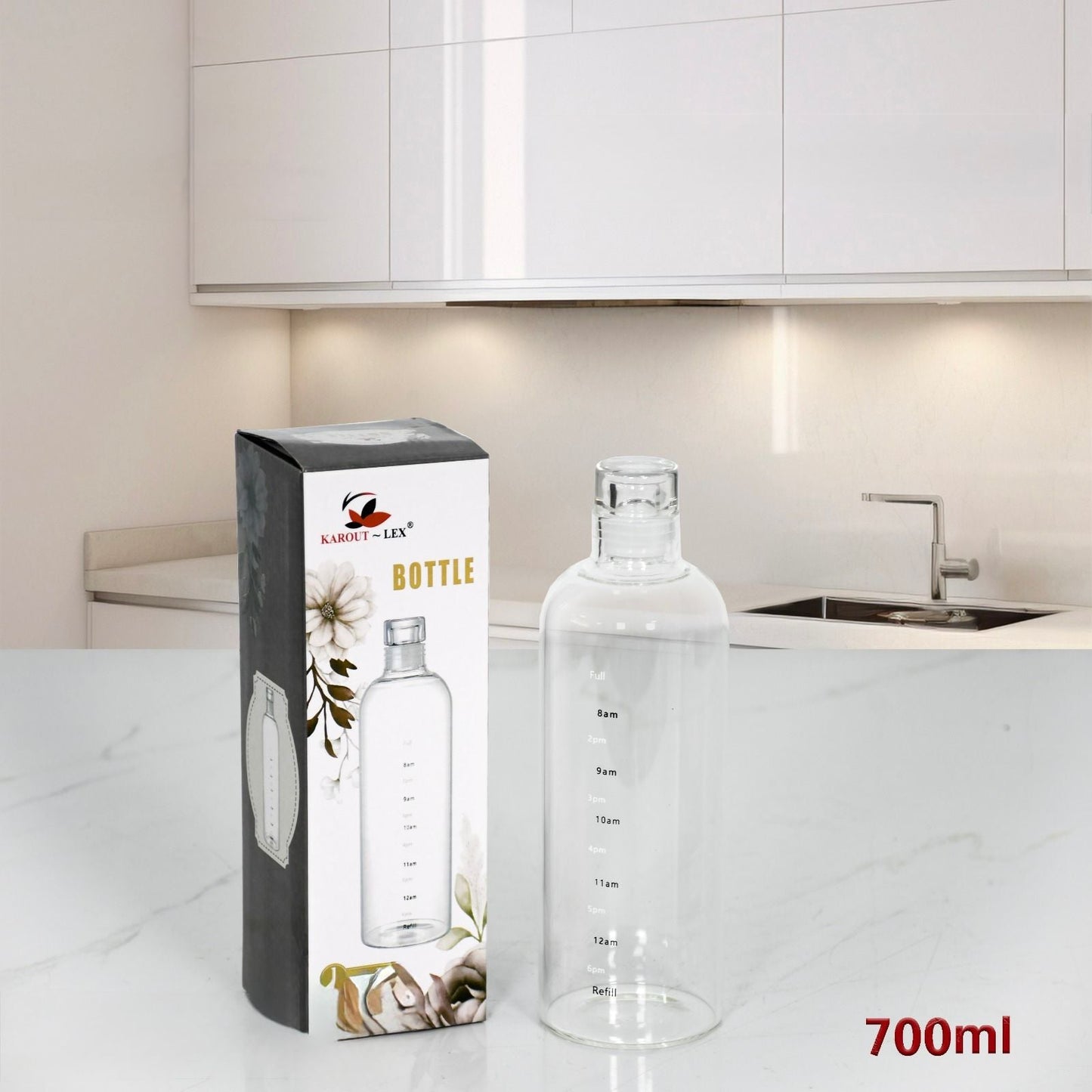 700 ML Pyrex Water Bottle