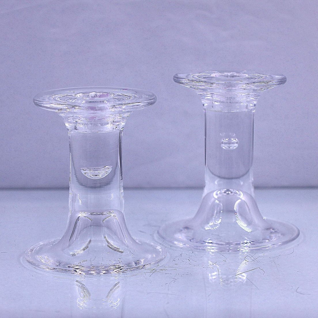 2 PCs Crystal Candler Holder Set