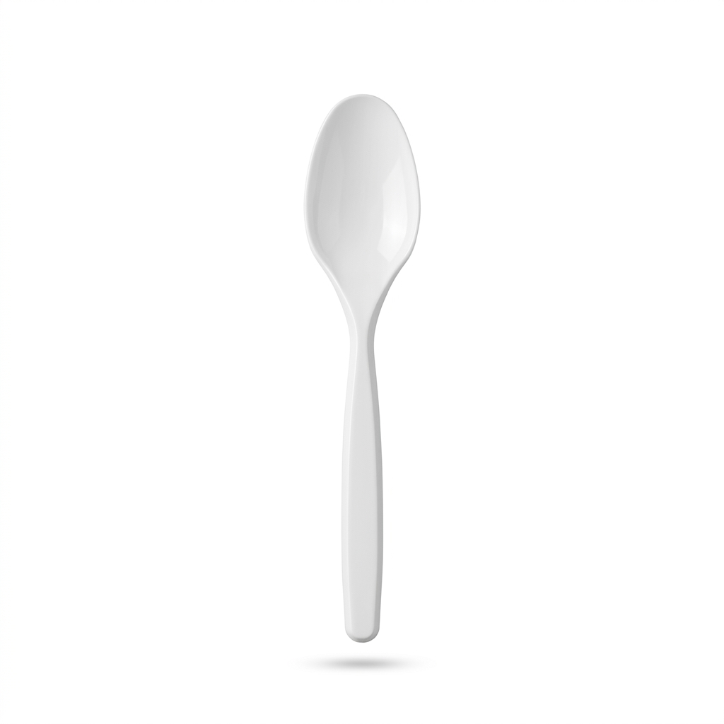 SD White Plastic Soup Spoons, 20 Pieces | SD In Lebanon