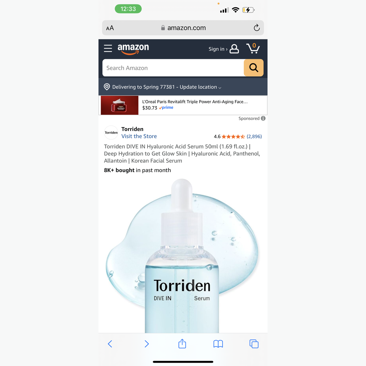 Torriden DIVE IN Hyaluronic Acid Serum