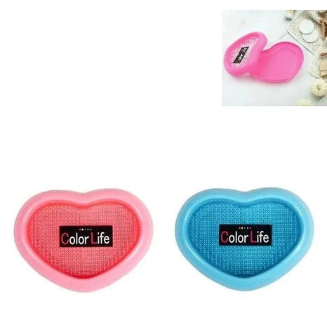 Heart Shaped Plastic Soap Case