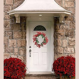 Christmas Wreath - Red Berries and Winter Greenery