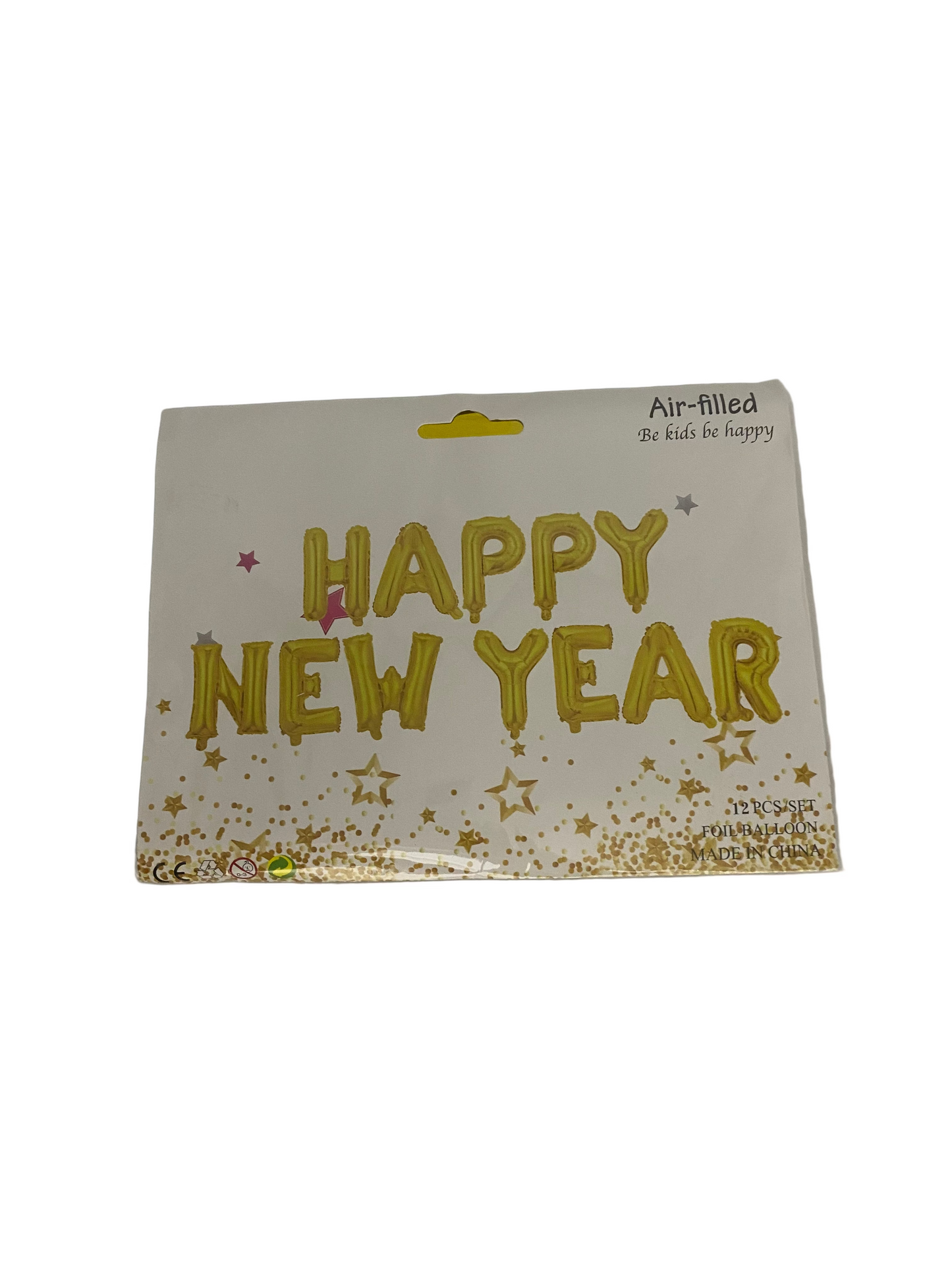 12 PCs Gold Foil Balloon Set “Happy New Year”