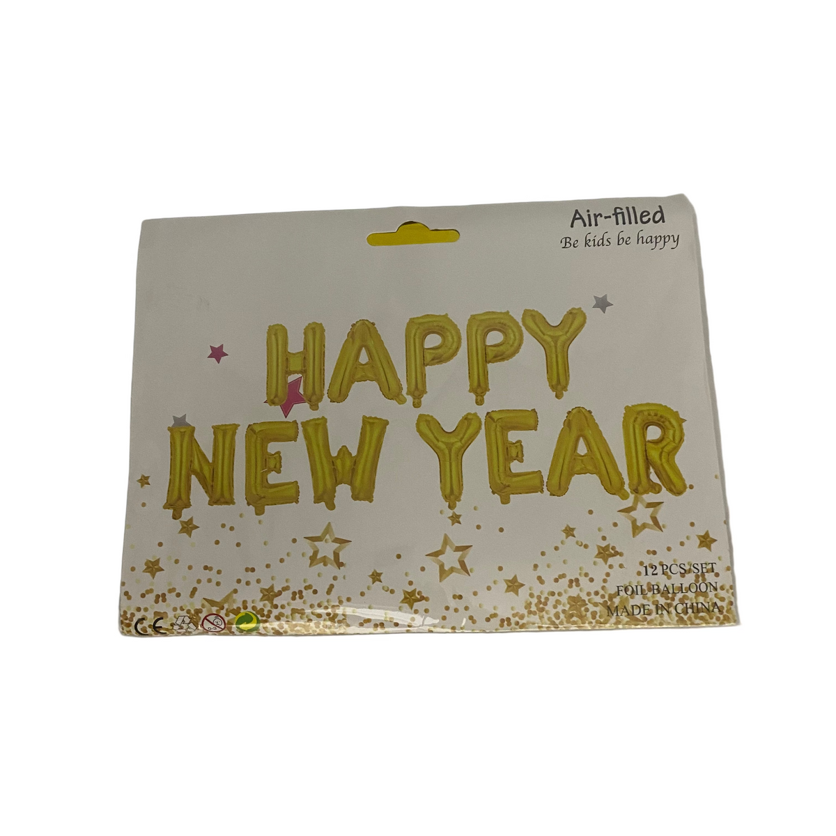 12 PCs Gold Foil Balloon Set “Happy New Year”