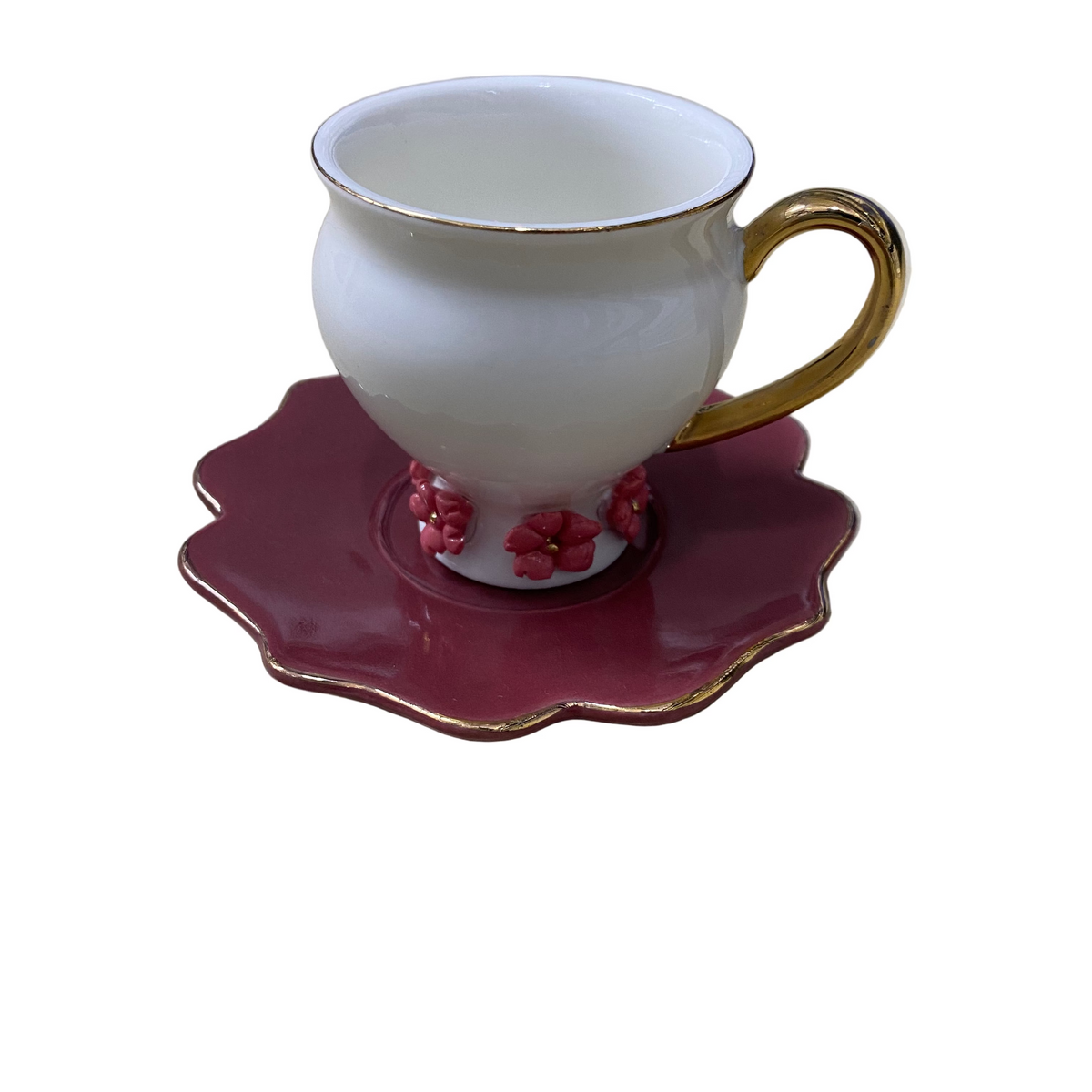 12 Pcs Ceramic Coffee Cups Set With Saucers Set