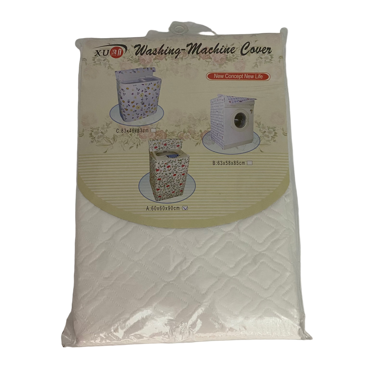 White Washing Machine Cover