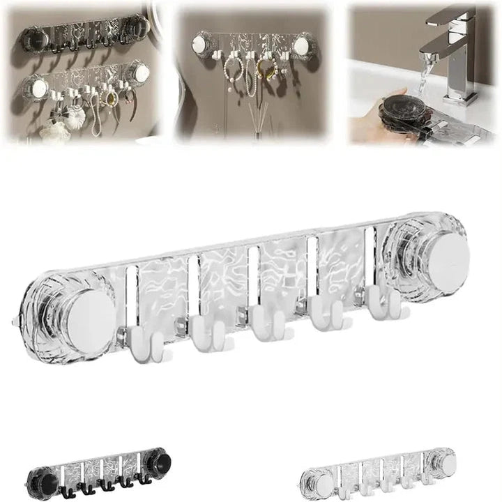 Suction Cup Hook Rack