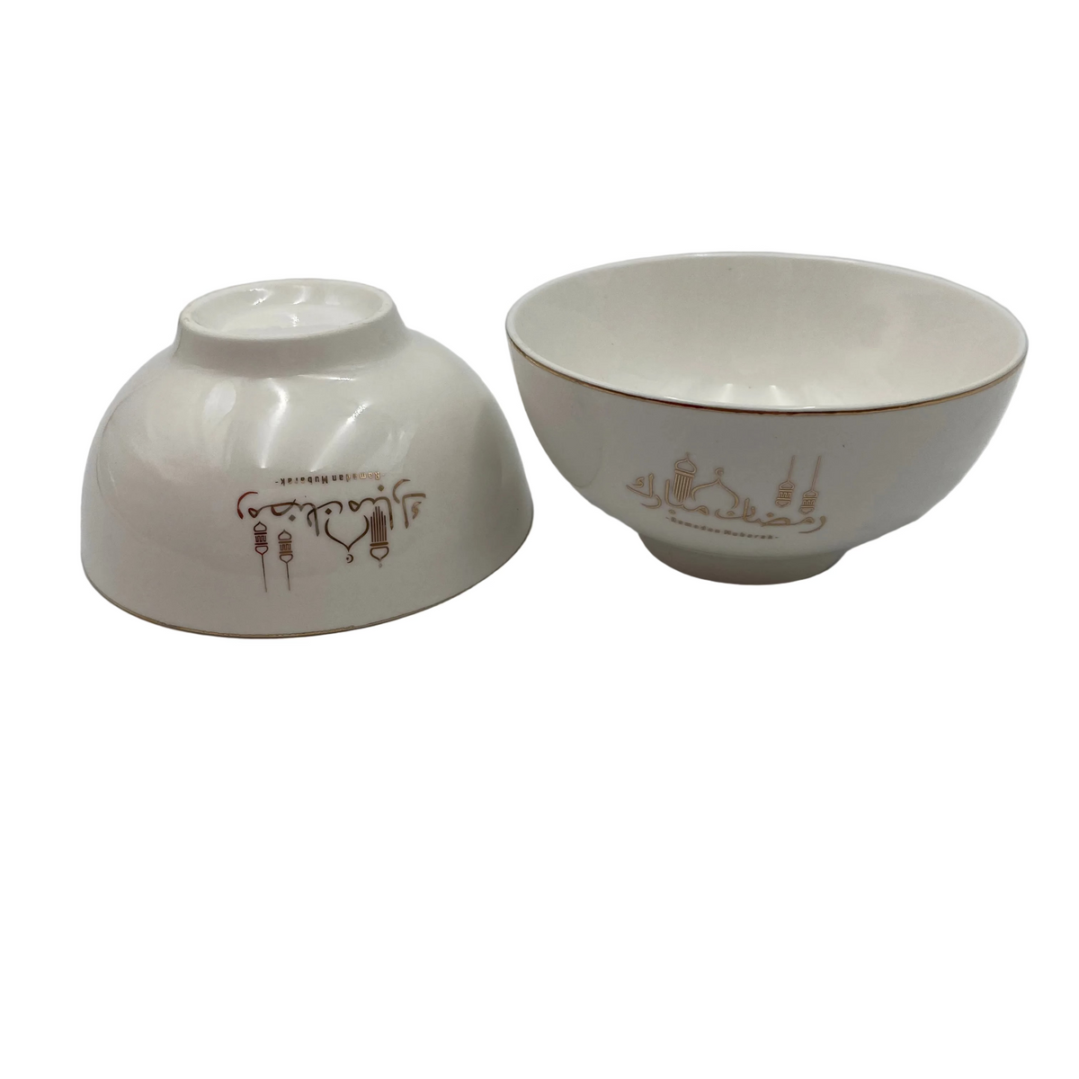 6 Pcs Porcelain Bowl “Ramadan Mubarak” Set