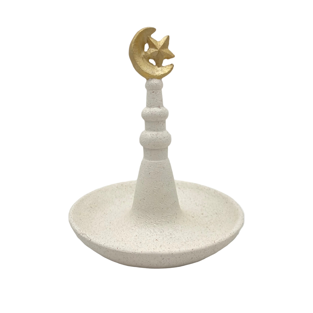 White & Gold Porcelain Decorative Serving Plate