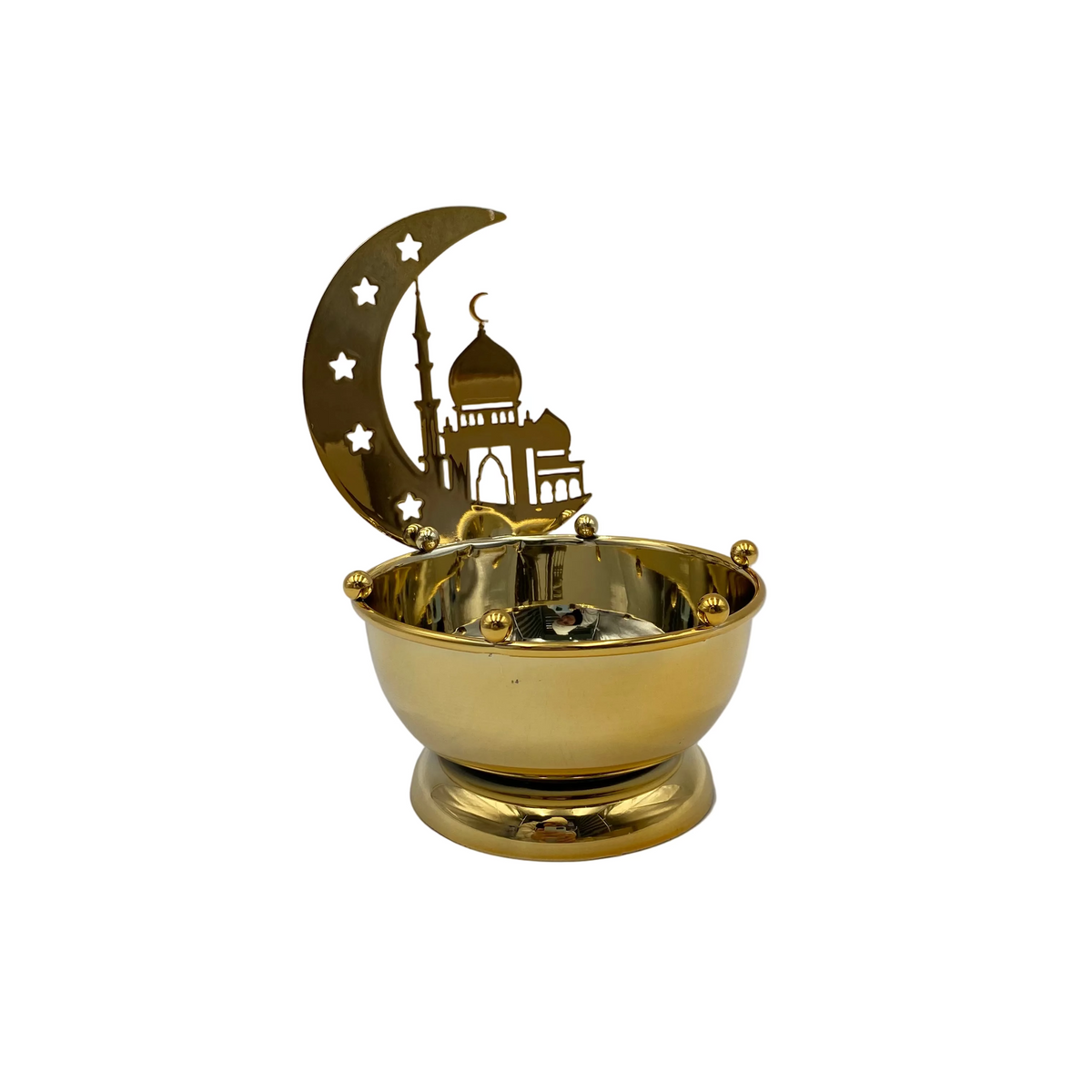 Ramadan Golden Metal Decorative candy Bowl