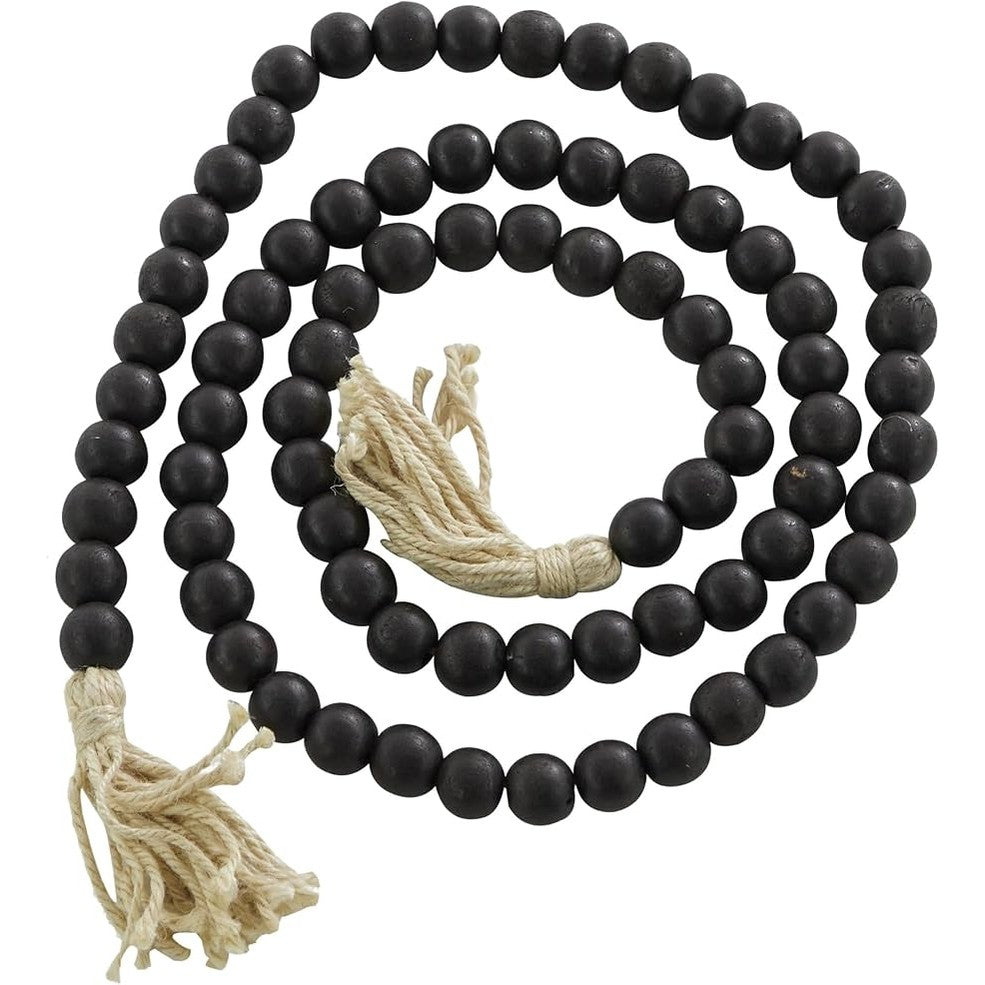 Hand Made Garland With Wooden Beads Decoration