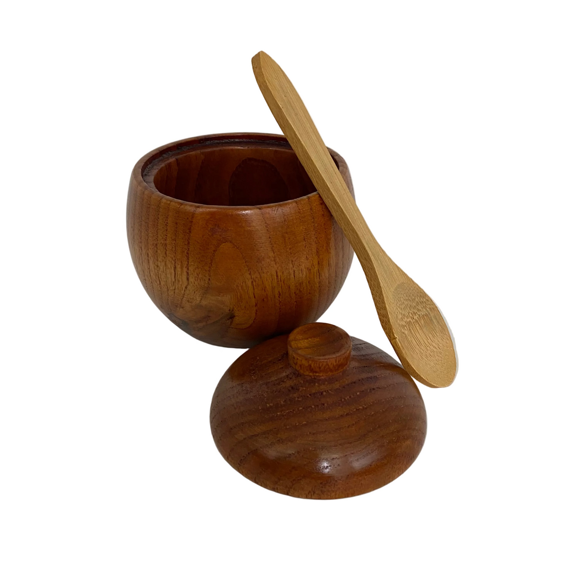Wooden Sugar Pot