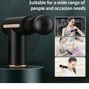 Rechargeable Mini Muscle Massage Gun With 6 Gears And 4 Massage Heads