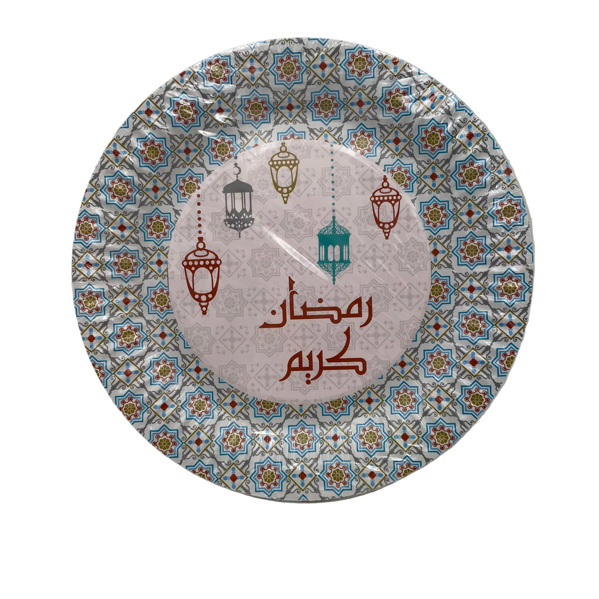 Arabesc Ramadan Paper Plates(10 Pcs) - 23 cm