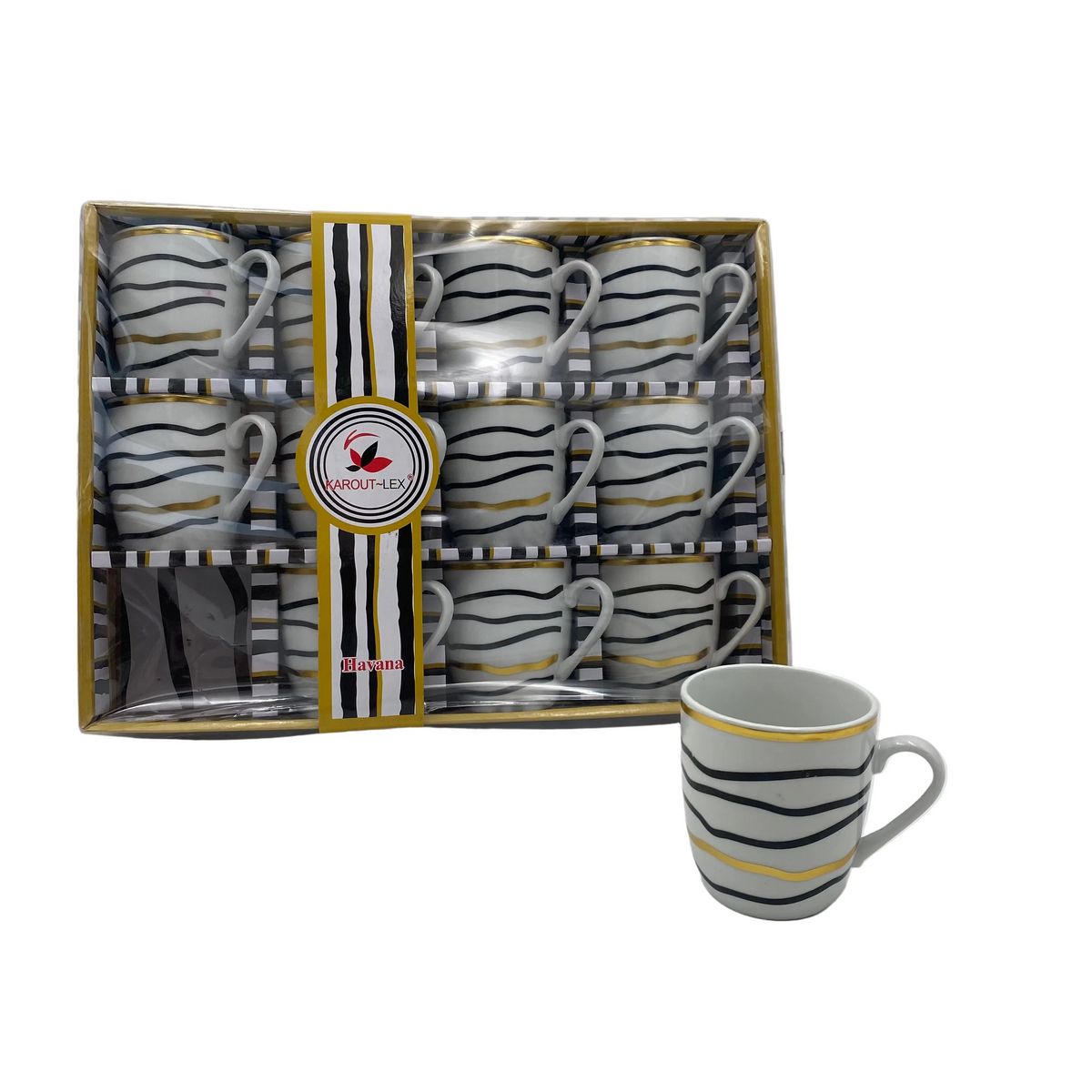 Havana, 12 Pcs Tea Mugs Set
