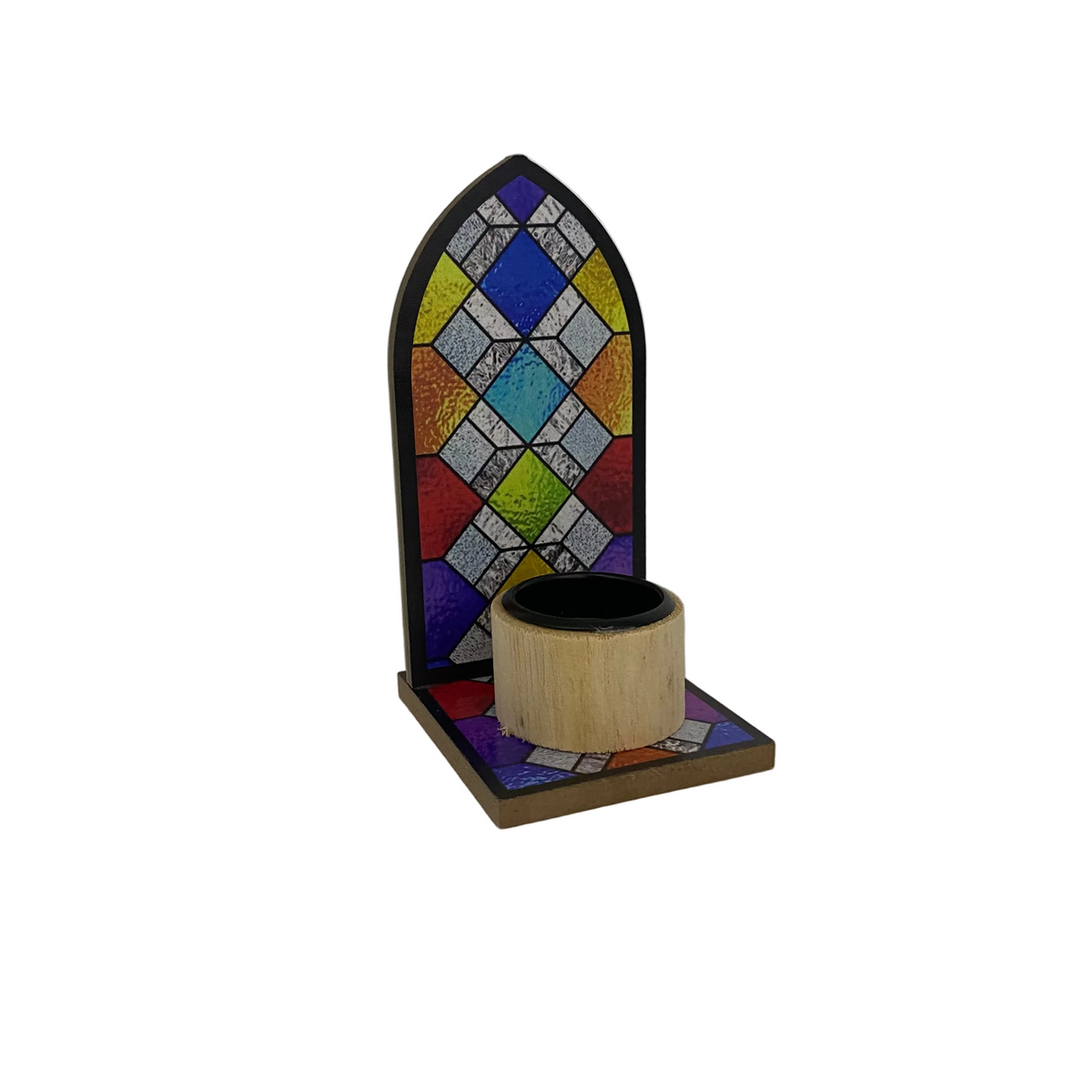 Wood Decorative Candle Holder