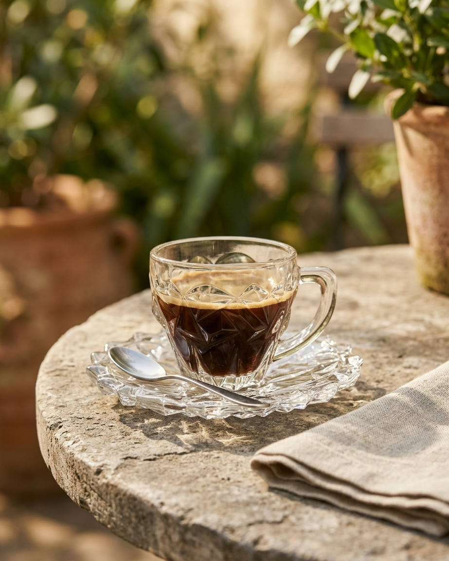 Crystal Mosaic Tea & Espresso Set (6 sets)