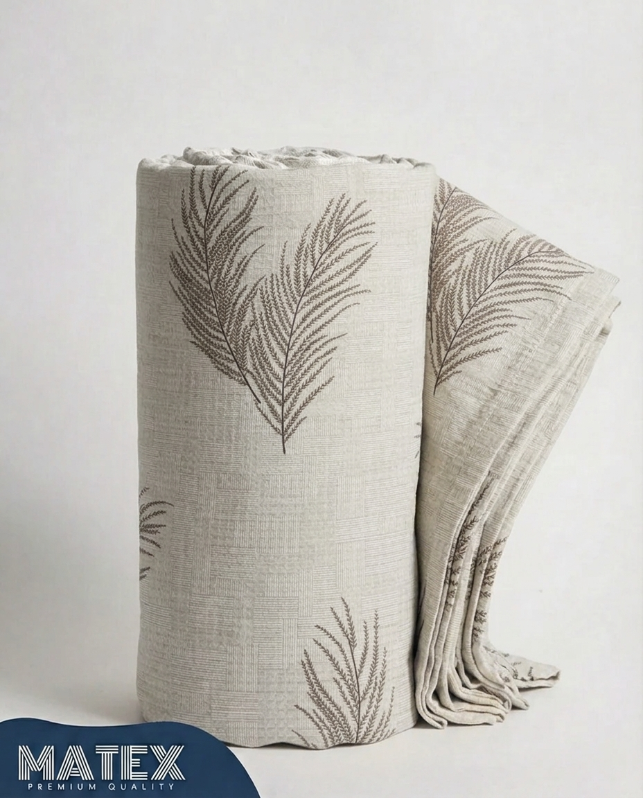 Sand Fern Cotton Piqué Blanket