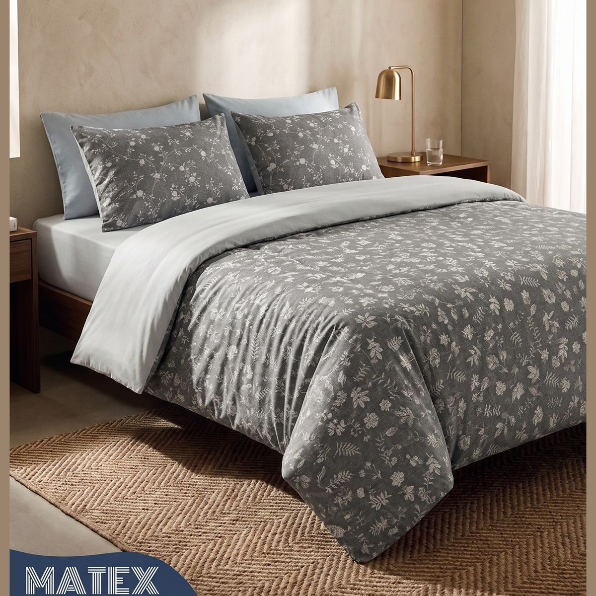 Double Size Midnight Meadow Bed Set (4pcs)
