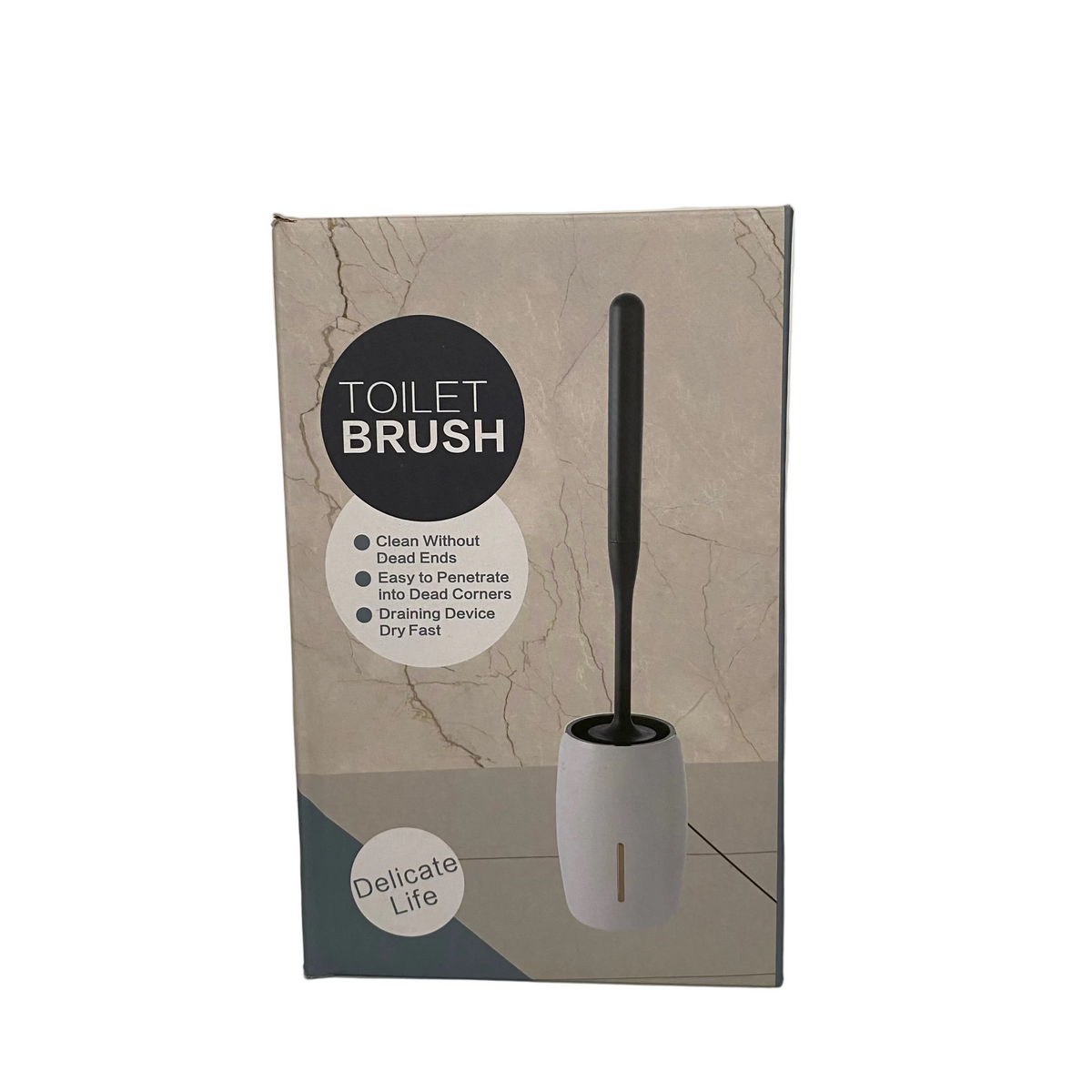 Grey & White Silicone Toilet Brush