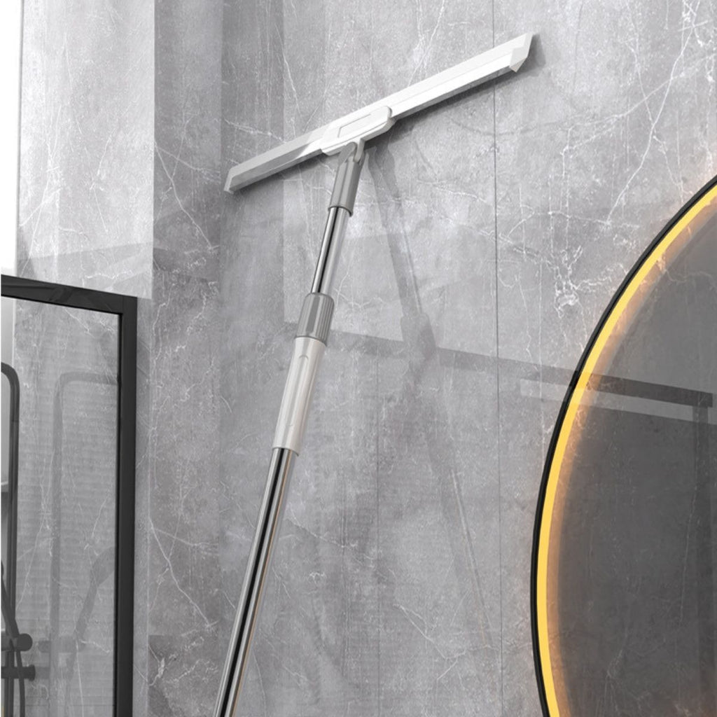 2-in-1 Magic Broom and Mop with 180-degree Rotating Silicone Scraper