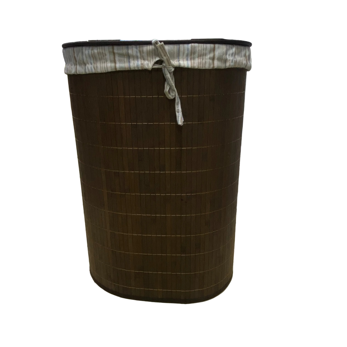 Oval Laundry Bamboo Basket