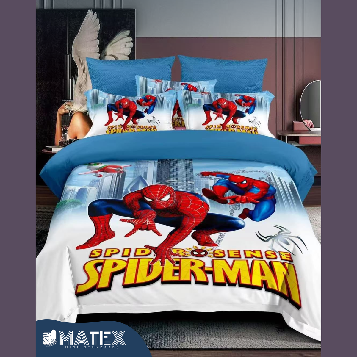 Single size Spidey Bed set 130 GSM (3 pcs)