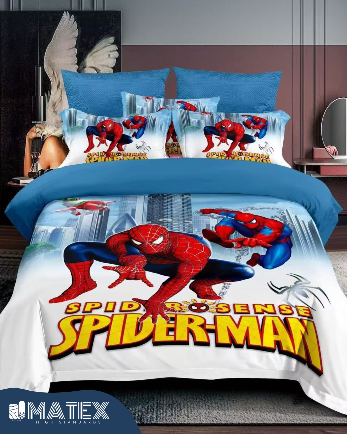 Single size Spidey Bed set 130 GSM (3 pcs)