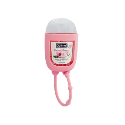 Optimal Antibacterial Hand Gel With Silicone Holder (29 ml) CHERRY BLOSSOM