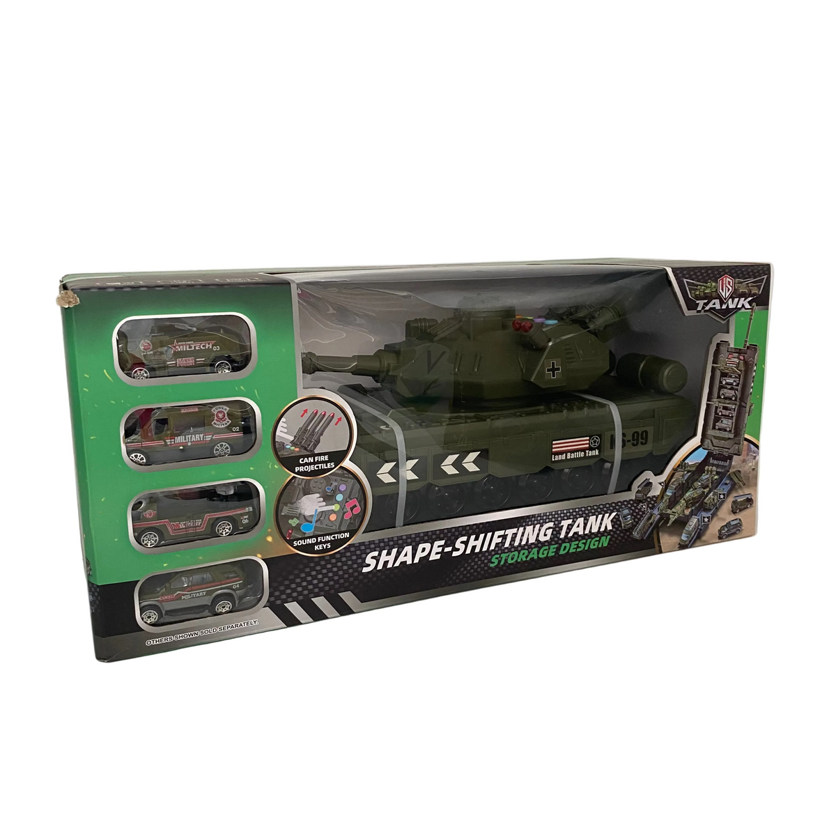 Transformer Army Tank With Light And Sound