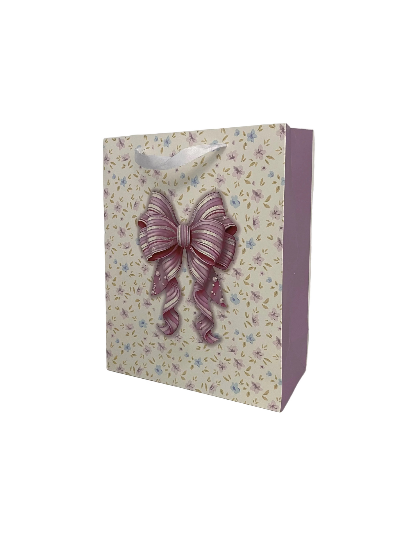 Glittered Bows Paper Gift Bag