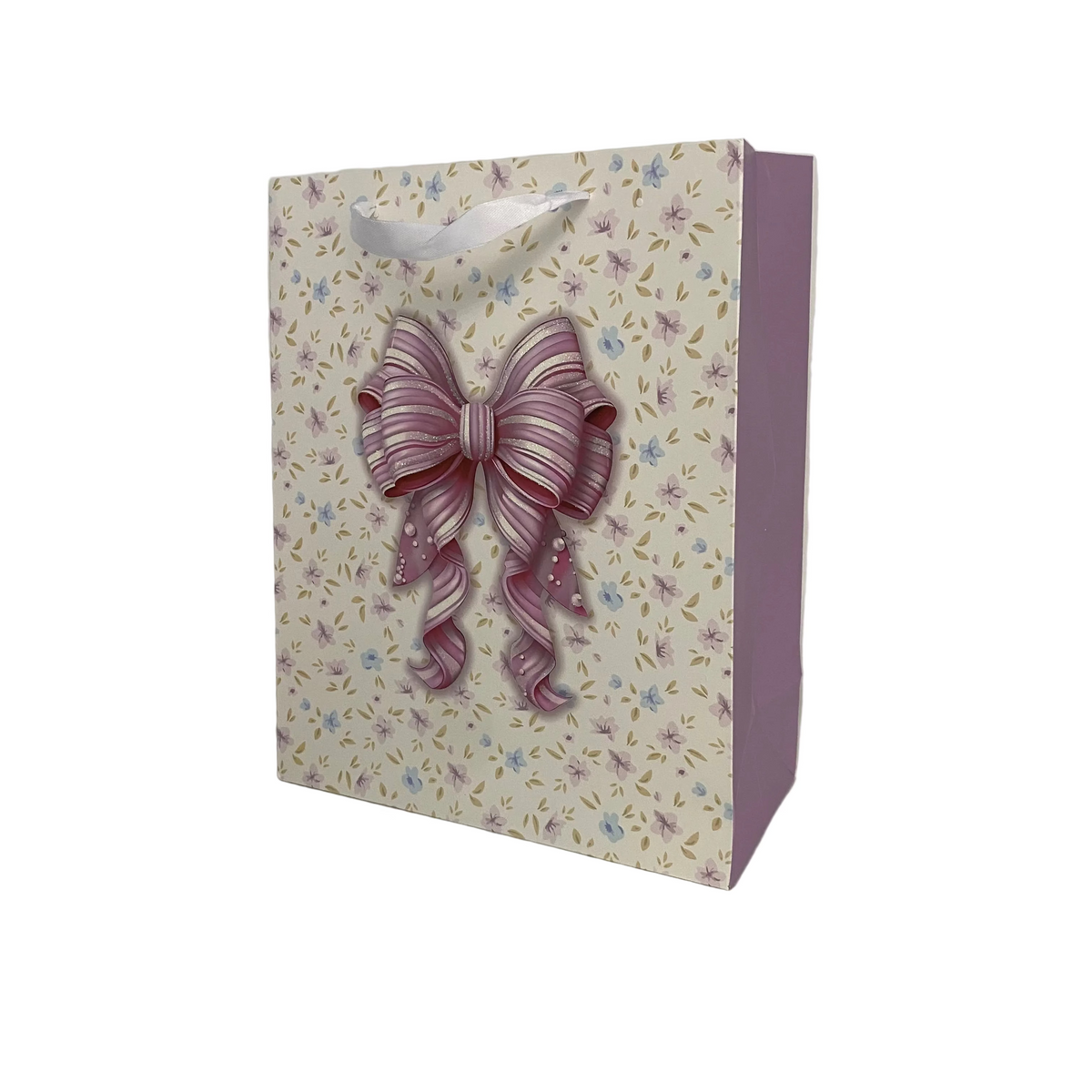 Glittered Bows Paper Gift Bag