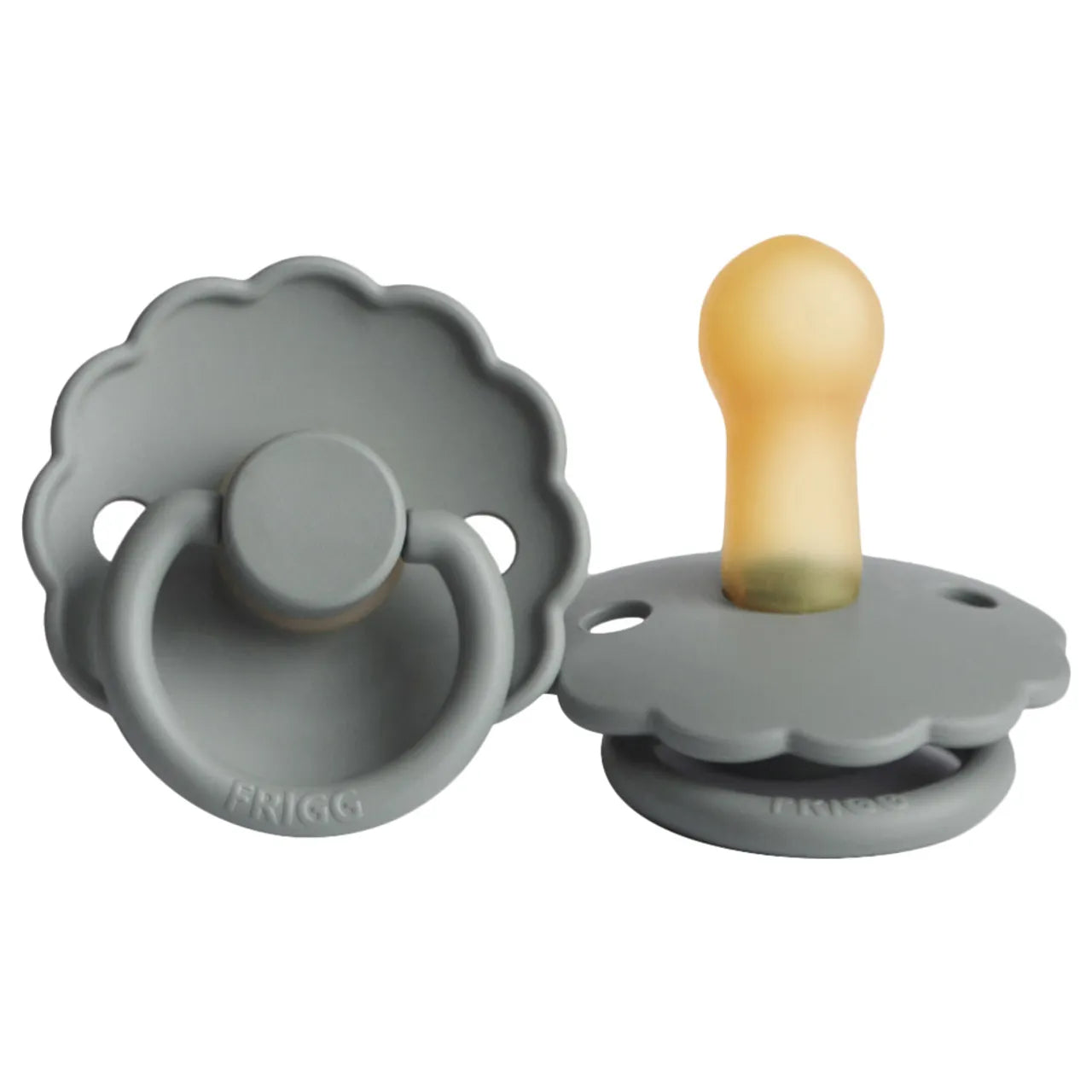 FRIGG Daisy Latex Pacifier 6-18M 1-Pack French Gray