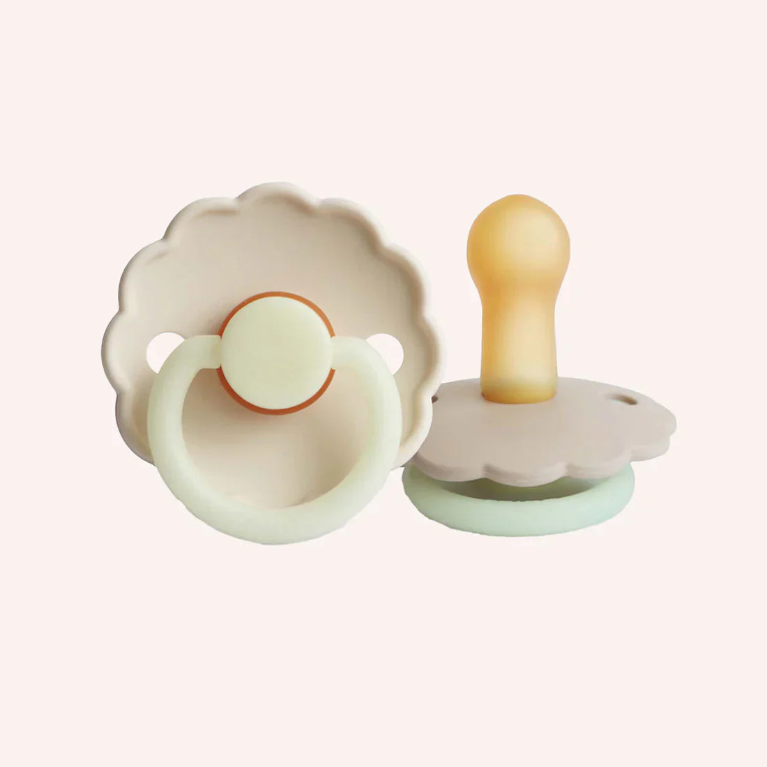 FRIGG Daisy Night Latex Pacifier 0-6M 1-Pack Cream