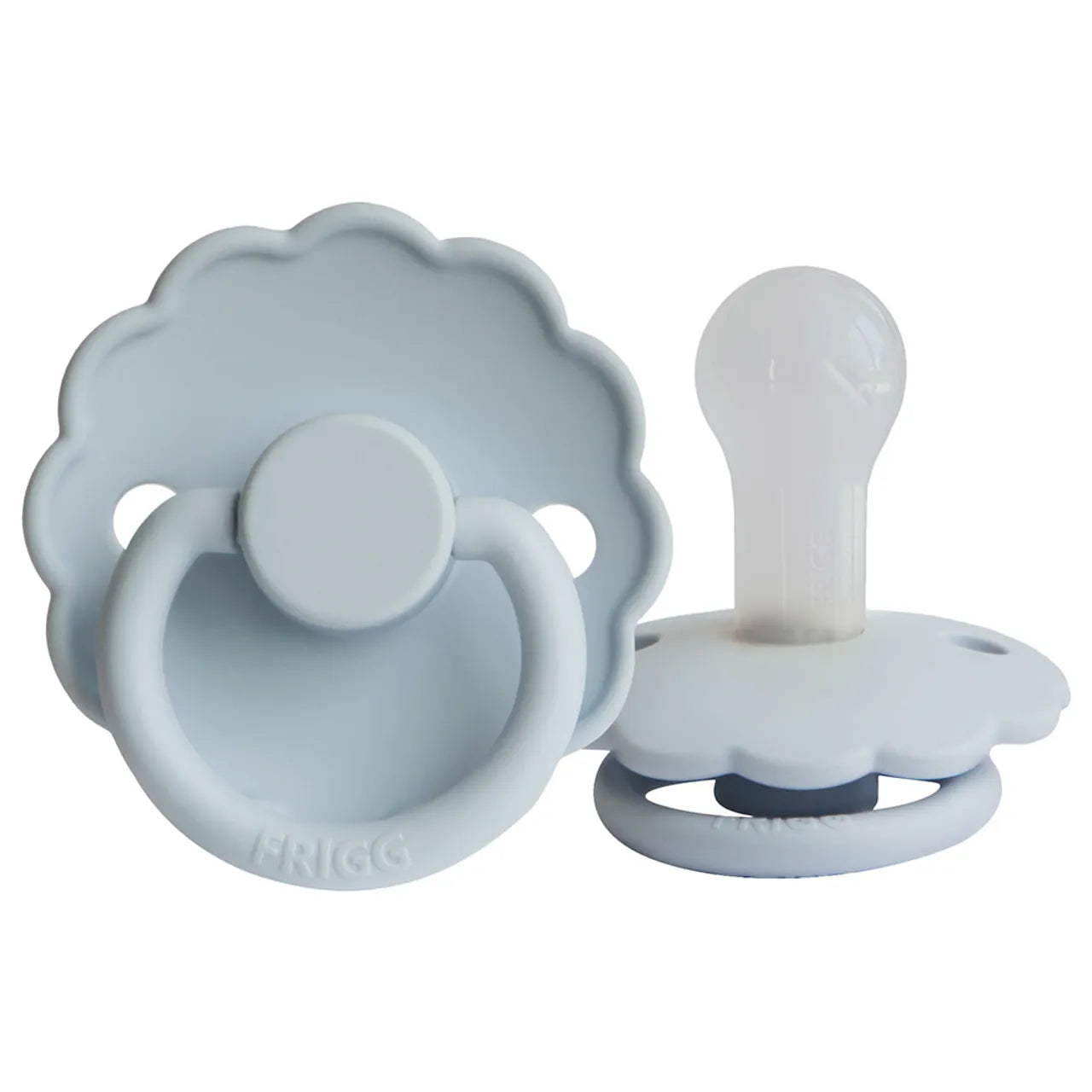 FRIGG Daisy Silicone Pacifier 6-18M 1-Pack Powder Blue