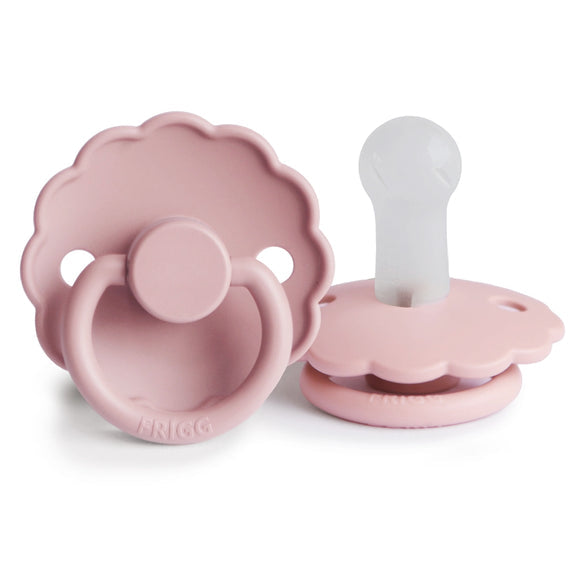 FRIGG Daisy Silicone Pacifier 6-18M 1-Pack Pink