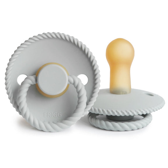 FRIGG Rope Latex Pacifier 1-Pack Silver Gray