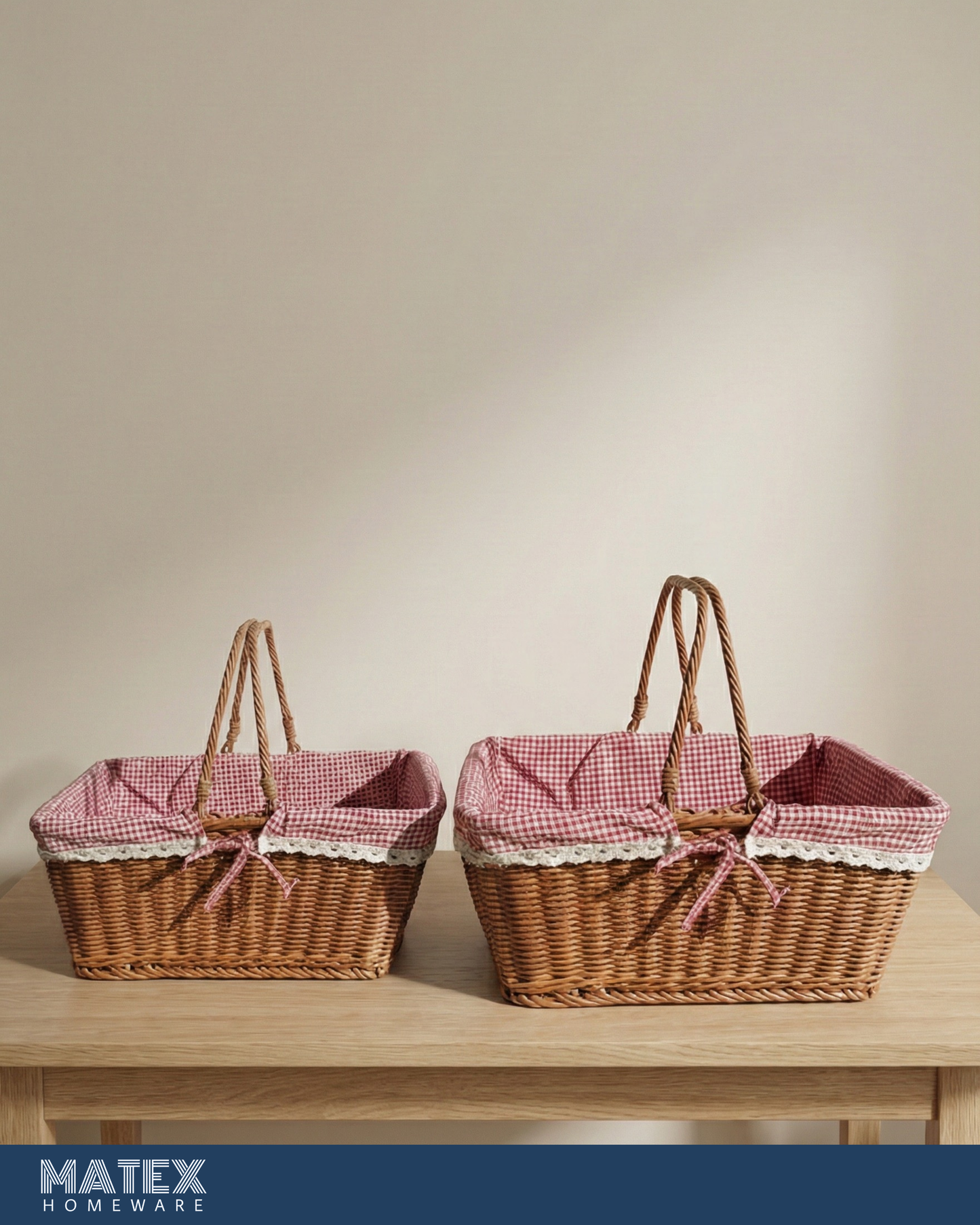 Cottage Picnic Wicker Basket