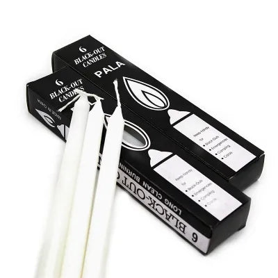 6 Pcs Black-Out Candles