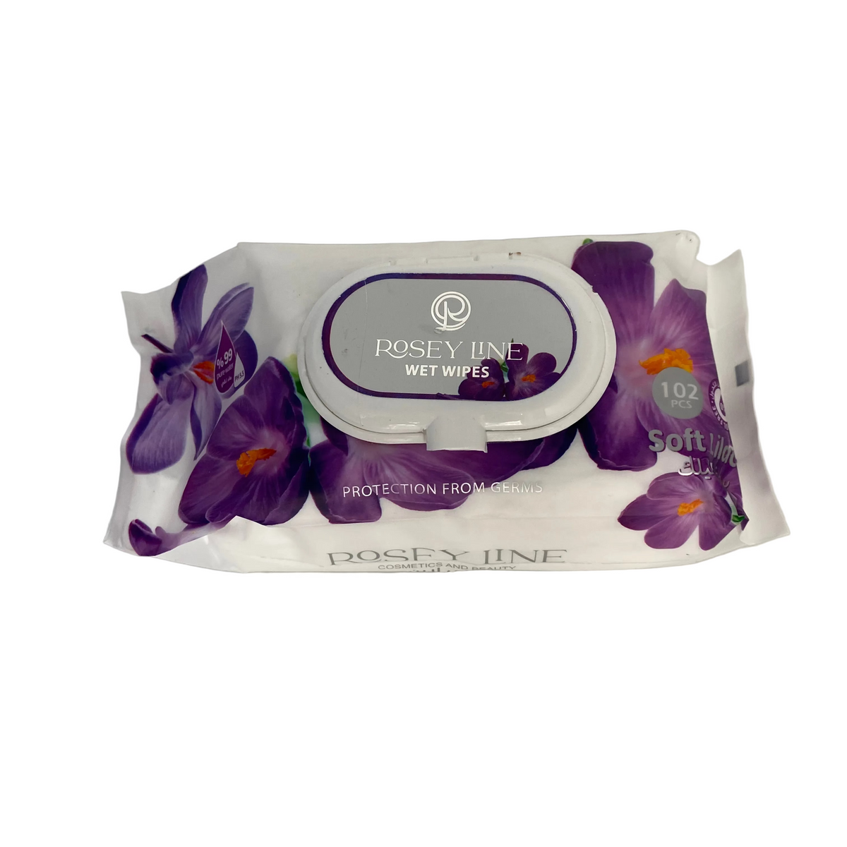 Rosey Line, 102 Pcs Soft Lilac Wet Wipes