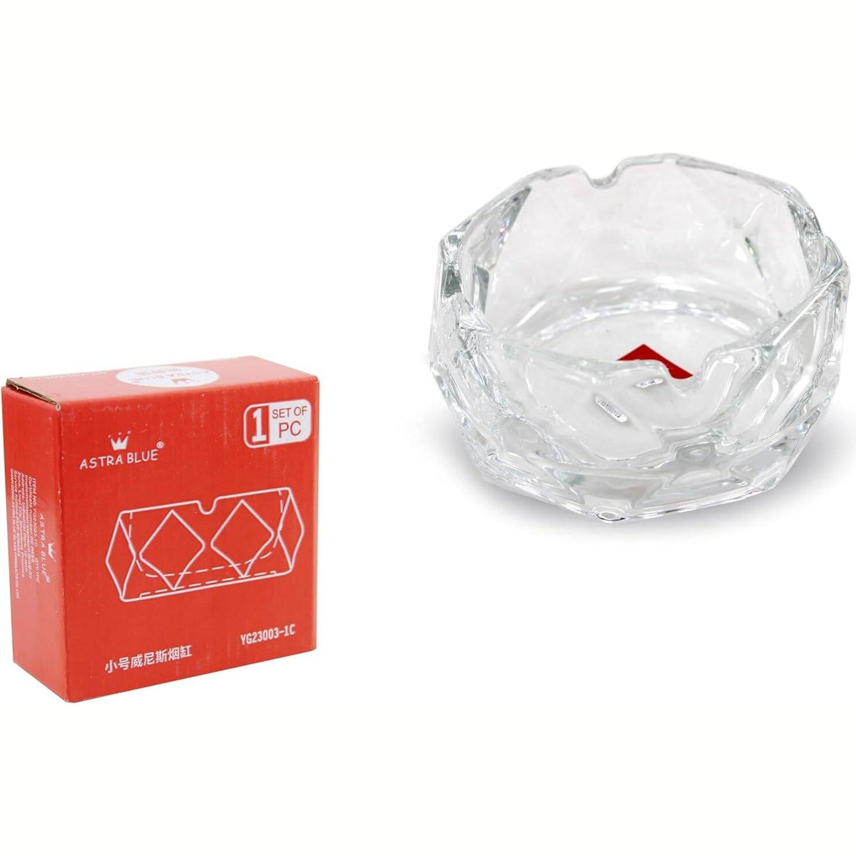 Glass Round Ashtray