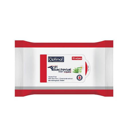 Optimal - Antibacterial Mini Wet Wipes