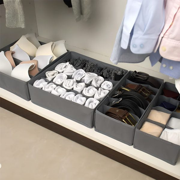 7-Grids Underwear Divider Foldable Storage Box