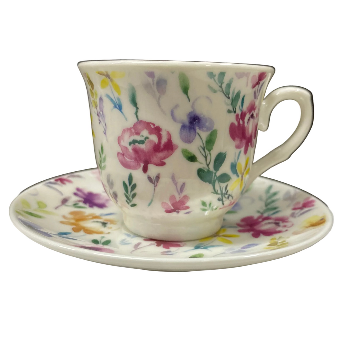Gebe, 12 Pcs Coffee Cups With Saucers Set